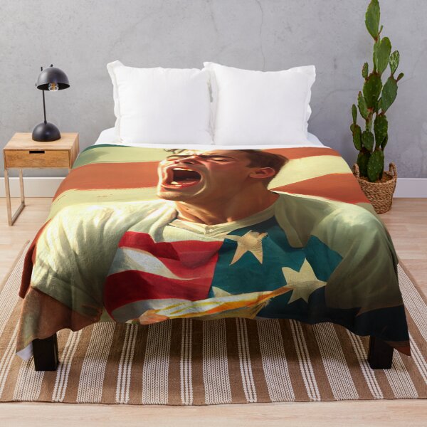 Item preview, Flan at the Flagpole A Weary Yawn Digital Painting designed and sold by CodeAndColors.