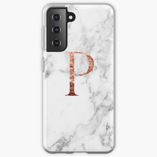 Monogram rose marble P Samsung Galaxy Soft Case