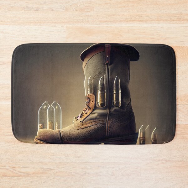 Item preview, Boots and Bullets Digital Painting designed and sold by CodeAndColors.