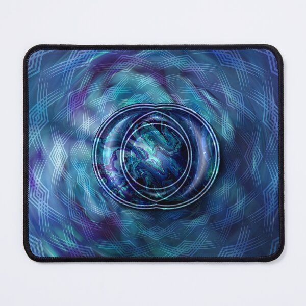 Item preview, Eye of the Storm: abstract blue design designed and sold by Fluid Visions.