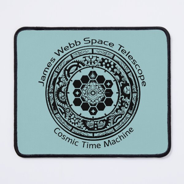 Item preview, JWST space telescope cosmic time machine (black clock) designed and sold by SolidEarthArt.
