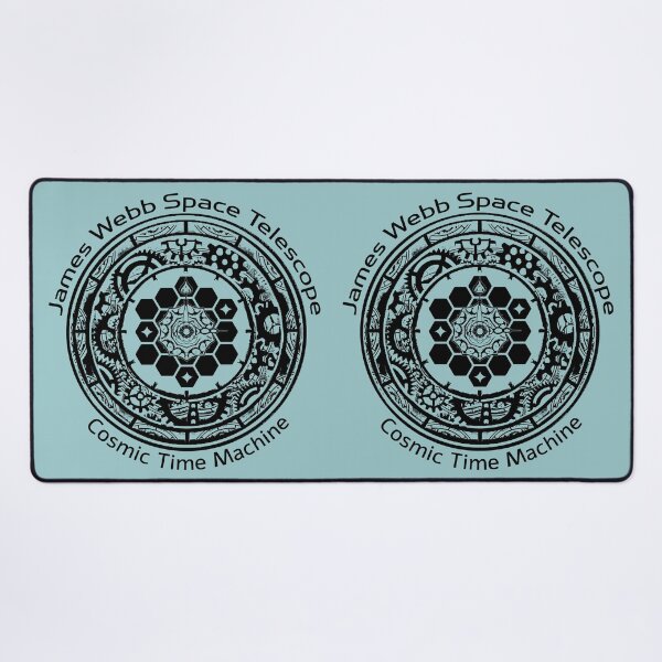 Item preview, JWST space telescope cosmic time machine (black clock) designed and sold by SolidEarthArt.