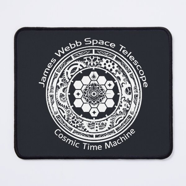 Item preview, JWST space telescope cosmic time machine (white clock) designed and sold by SolidEarthArt.