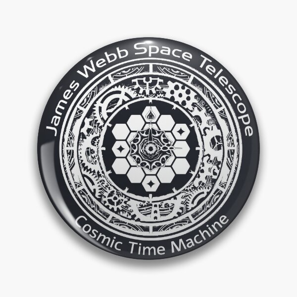 Item preview, JWST space telescope cosmic time machine (white clock) designed and sold by SolidEarthArt.