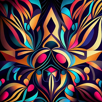 Vorschaubild zum Design Dazzling Maximalist Pattern Digital Painting von CodeAndColors