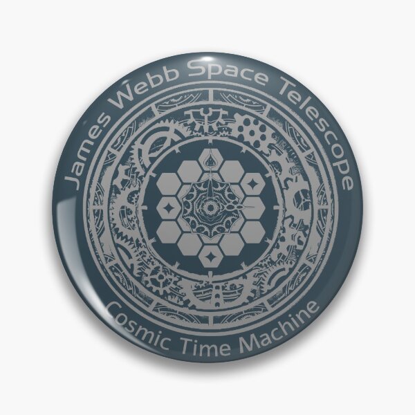 Item preview, JWST space telescope cosmic time machine (grey clock) designed and sold by SolidEarthArt.