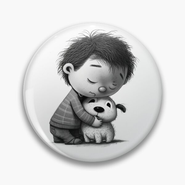 Artikelvorschau, Boy hugging his Dog entworfen und verkauft von pxdg.