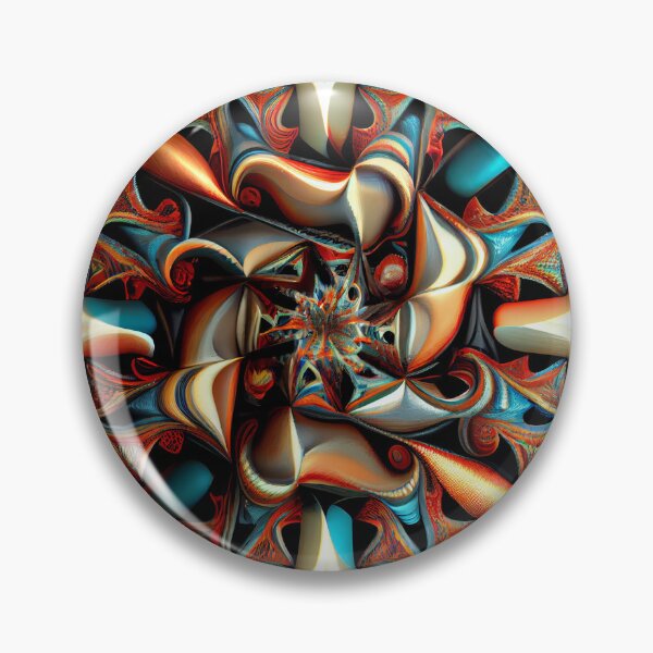 Artikelvorschau, Kaleidoscopic Jostling Digital Painting entworfen und verkauft von CodeAndColors.