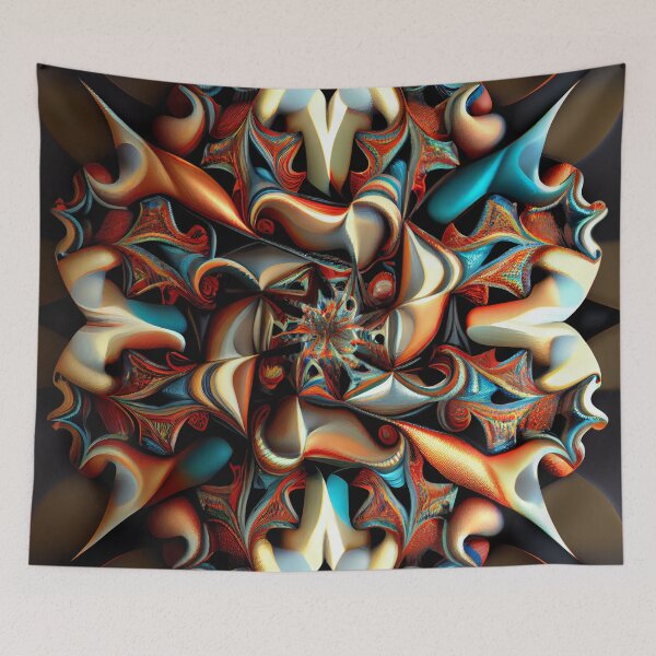 Item preview, Kaleidoscopic Jostling Digital Painting designed and sold by CodeAndColors.