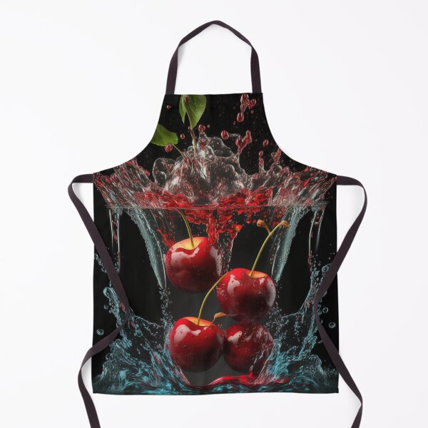 Item preview, Cherries splashing into a bowl of water printart 10 designed and sold by jetaiart.