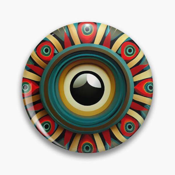 Artikelvorschau, Cartoon Exotic Angular Circular Eclectic Pattern Digital Painting entworfen und verkauft von CodeAndColors.