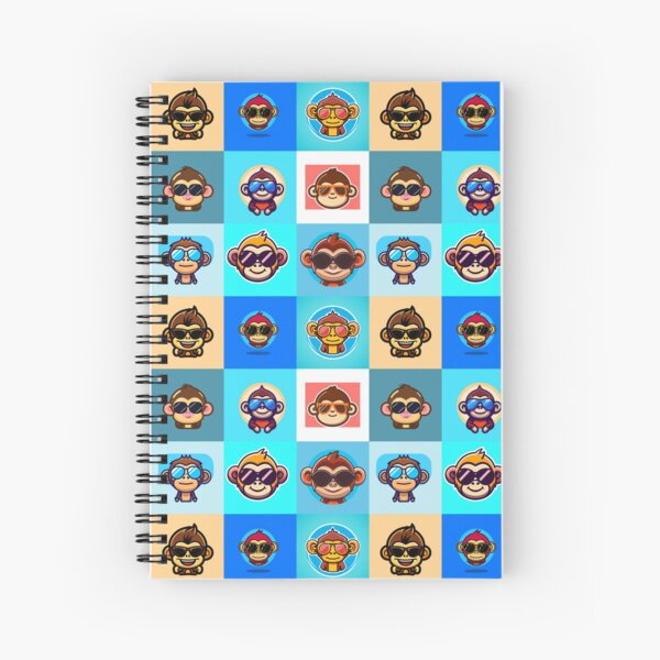 Item preview, Cute Chibi Animal Monkey Wearing Sunglasses Pattern designed and sold by mrbribe.