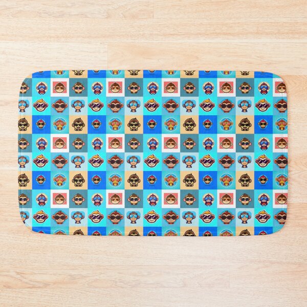 Item preview, Cute Chibi Animal Monkey Wearing Sunglasses Pattern designed and sold by mrbribe.