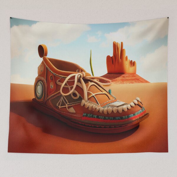 Item preview, Happy Moccasin Journey Digital Painting designed and sold by CodeAndColors.