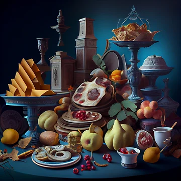 Vorschaubild zum Design Lugubrious Smorgasbord of a Verisimilitude Digital Painting von CodeAndColors