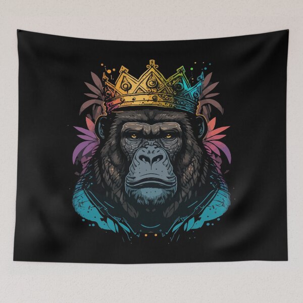 Item preview, Wild Royalty: A Majestic Gorilla designed and sold by Colorful Dreams.