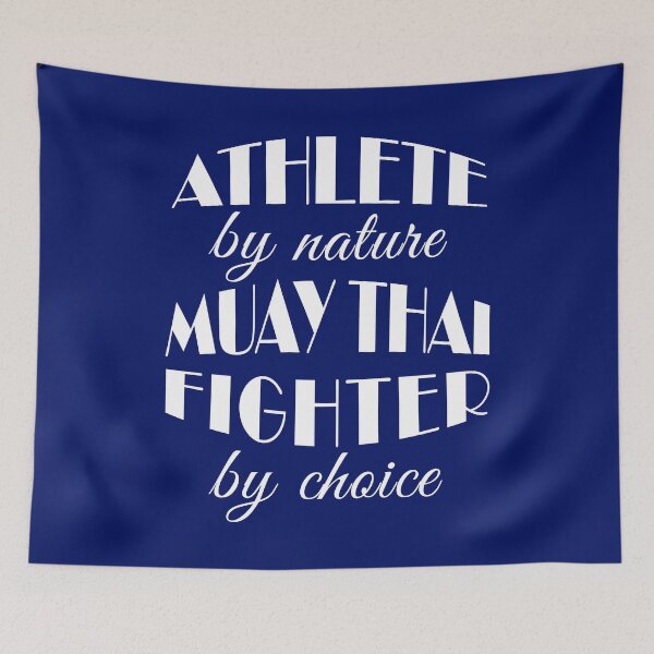 Item preview, Muay Thai Fighter Atleta por naturaleza Cumpleaños designed and sold by smily-tees.