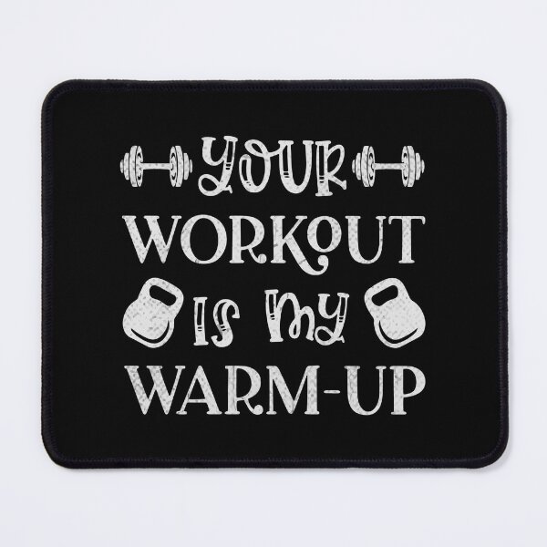 Item preview, I Live for the Challenge - Your Workout is My Warm-Up Quote designed and sold by RedArtsDesign.
