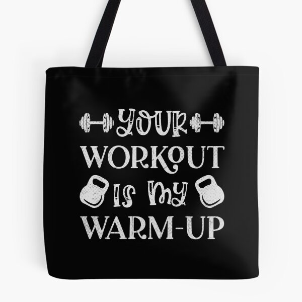 Item preview, I Live for the Challenge - Your Workout is My Warm-Up Quote designed and sold by RedArtsDesign.