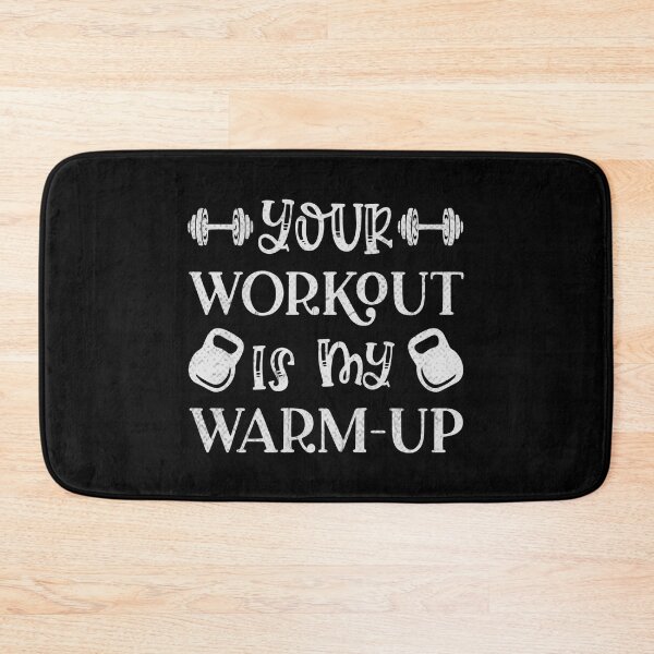 Item preview, I Live for the Challenge - Your Workout is My Warm-Up Quote designed and sold by RedArtsDesign.