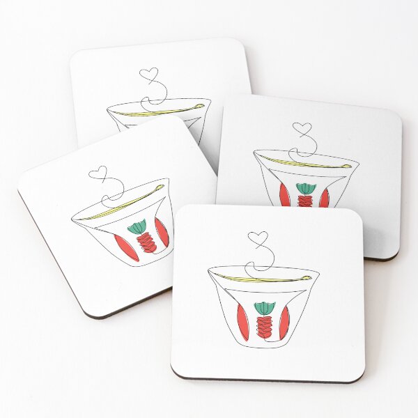Item preview, Lebanese Turkish Coffee Cup Line Art Design designed and sold by MimoD.