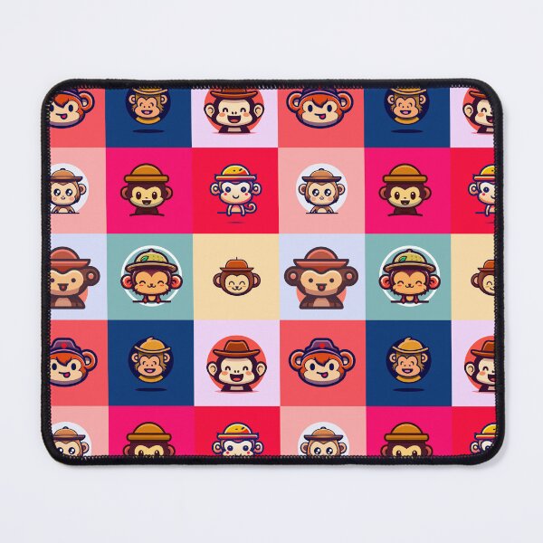 Item preview, Cute Chibi Animal Monkey With Hat Pattern designed and sold by mrbribe.