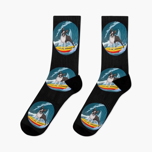 Item preview, Boston terrier Owner Dog Surfing Sea Waves designed and sold by CuteDesigns1.
