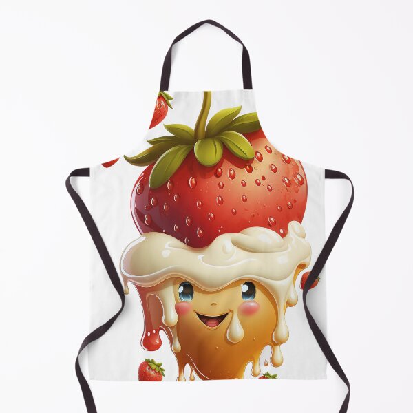 Item preview, A strawberry with a splash of milk on it show the smile very cute isolated PNG 1 designed and sold by jetaiart.