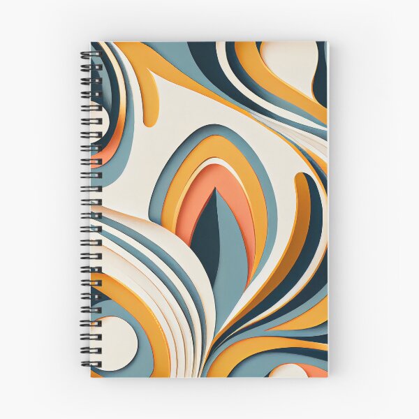 Item preview, Flowing Semi Abstract Relaxed Midcentury Modern Pattern Digital Painting designed and sold by CodeAndColors.