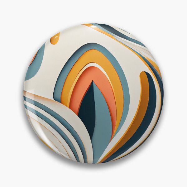 Artikelvorschau, Flowing Semi Abstract Relaxed Midcentury Modern Pattern Digital Painting entworfen und verkauft von CodeAndColors.