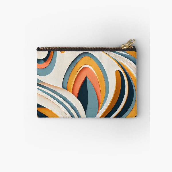 Aperçu de l'œuvre Flowing Semi Abstract Relaxed Midcentury Modern Pattern Digital Painting créée et vendue par CodeAndColors.