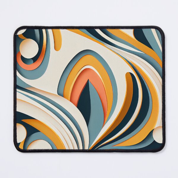 Item preview, Flowing Semi Abstract Relaxed Midcentury Modern Pattern Digital Painting designed and sold by CodeAndColors.