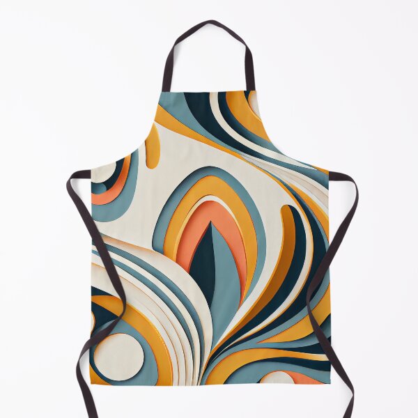 Item preview, Flowing Semi Abstract Relaxed Midcentury Modern Pattern Digital Painting designed and sold by CodeAndColors.
