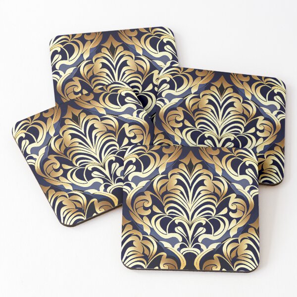 Item preview, Bold Cool Hollywood Regency Pattern Digital Painting designed and sold by CodeAndColors.