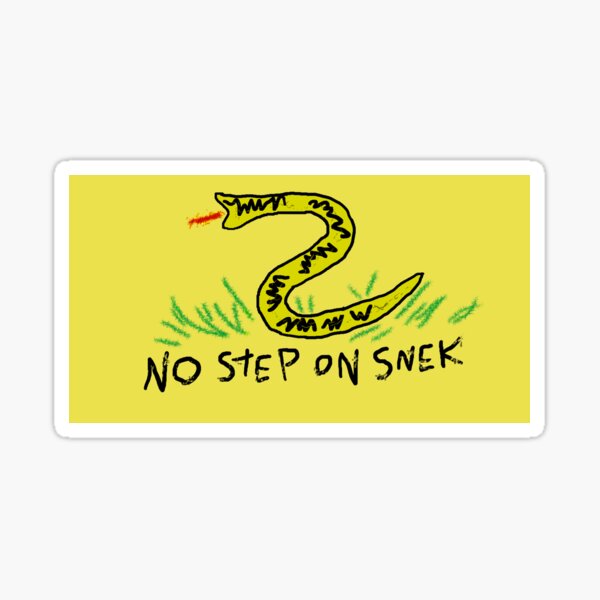 NO STEP ON SNEK Sticker