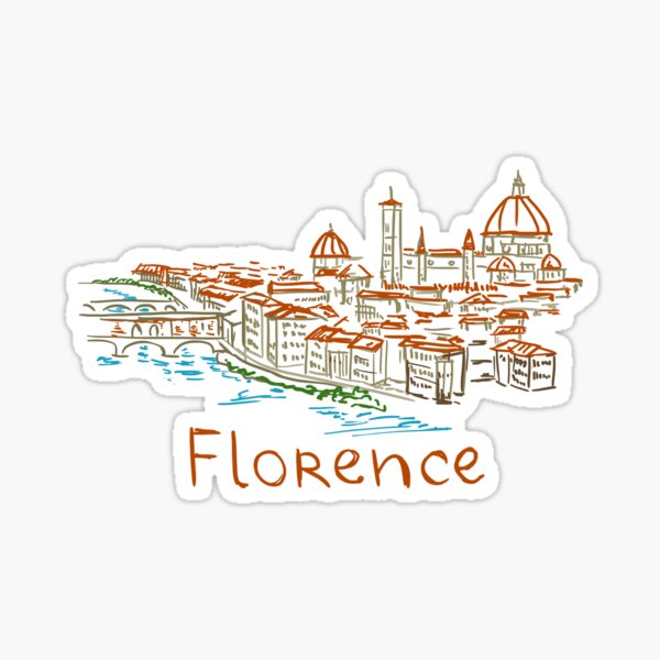 Florence Firenze Panorama Sticker