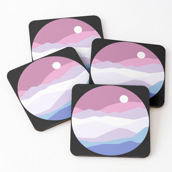 Item preview, Subtle Bigender Pride Flag Landscape designed and sold by everything4eva.