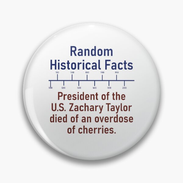 Item preview, President Of The US Zachary Taylor Died - History Fact designed and sold by CrankyOldDude.
