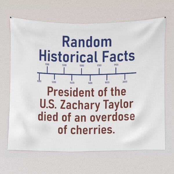 Item preview, President Of The US Zachary Taylor Died - History Fact designed and sold by CrankyOldDude.