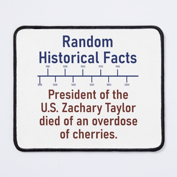 Item preview, President Of The US Zachary Taylor Died - History Fact designed and sold by CrankyOldDude.