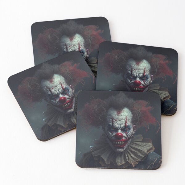 Item preview, Scary Clown digital art with red/orange hair designed and sold by MAF_Merch.