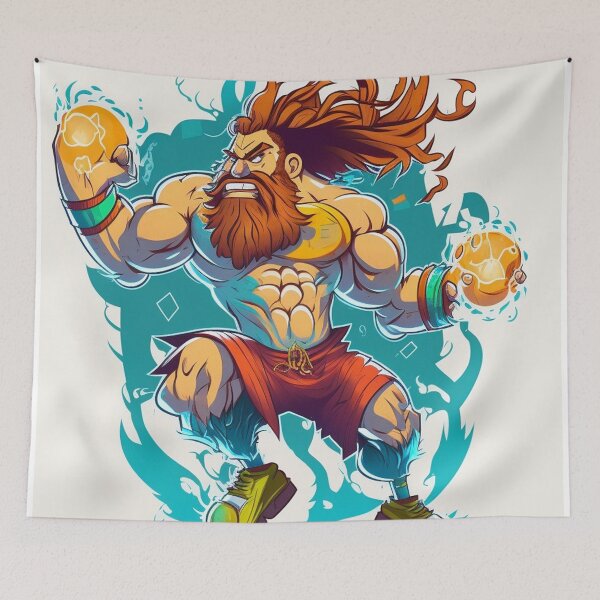 Artikelvorschau, Fußballgott: Zeus-Illustration, die Größe inspiriert entworfen und verkauft von trendarmy.