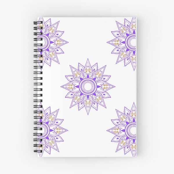Item preview, Flower patterns violet on white designed and sold by Chaoticzarts.