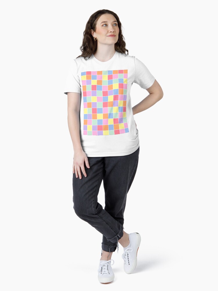 Checkerboard, Multi Colour, Pastel, Rainbow, Patchwork Essential