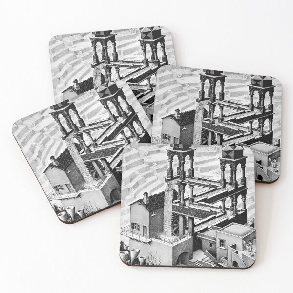 Item preview, Escher - Waterfall designed and sold by funnypixels.