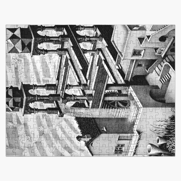 Vista previa del artículo con la obra «Escher - Cascada», diseñado y vendido por funnypixels.