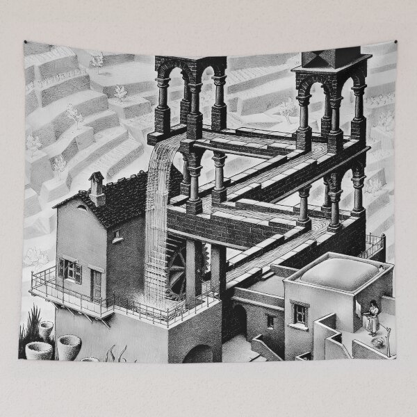 Item preview, Escher - Waterfall designed and sold by funnypixels.