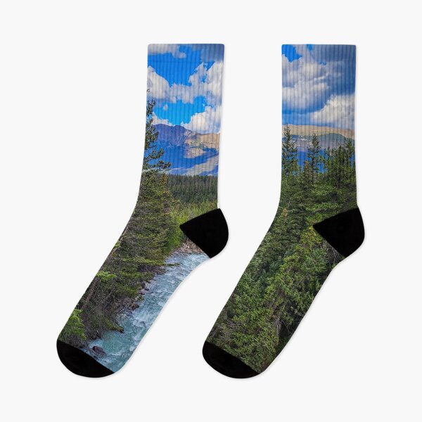 Item preview, Jasper National Park River Flowing at the Mountains V1 designed and sold by Family Journey with God.