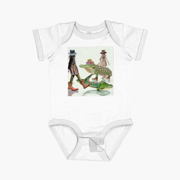 Croc Walkers by iServalan Homotech 23 Illustration Art by Tale Teller Club Orchestrations Short Sleeve Baby One-Piece