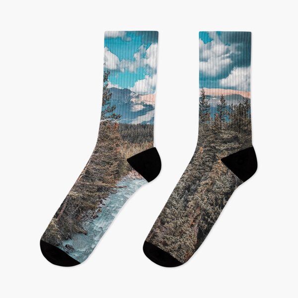 Item preview, Jasper National Park River Flowing at the Mountains V2 designed and sold by Family Journey with God.